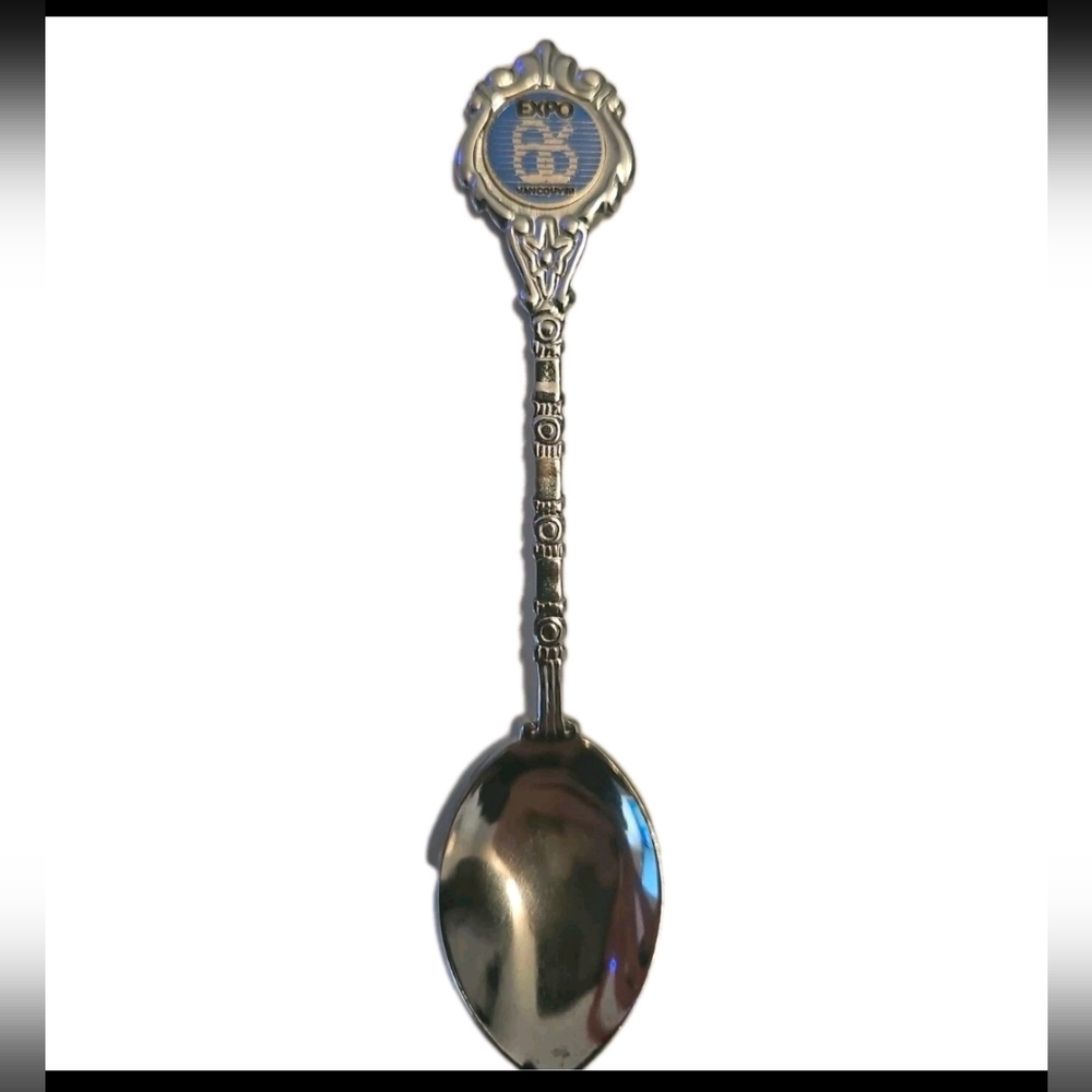 Vintage collectible souvenir spoon 1986 Vancouver World's Fair, Expo 86. Canada.